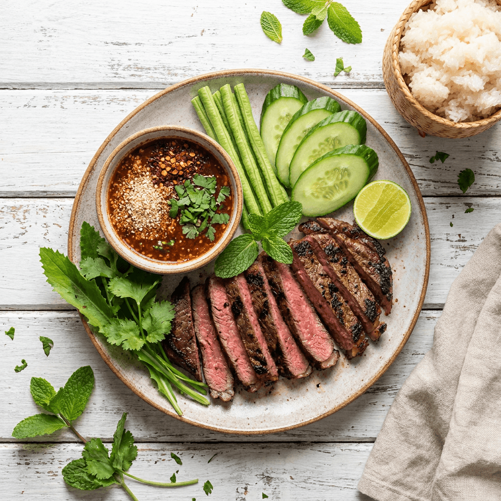 Suea Rong Hai (Isaan Crying Tiger Grilled Beef)