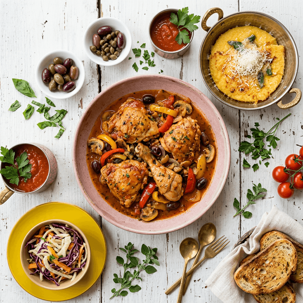 Pollo alla Cacciatora (Hunter's Style Chicken)