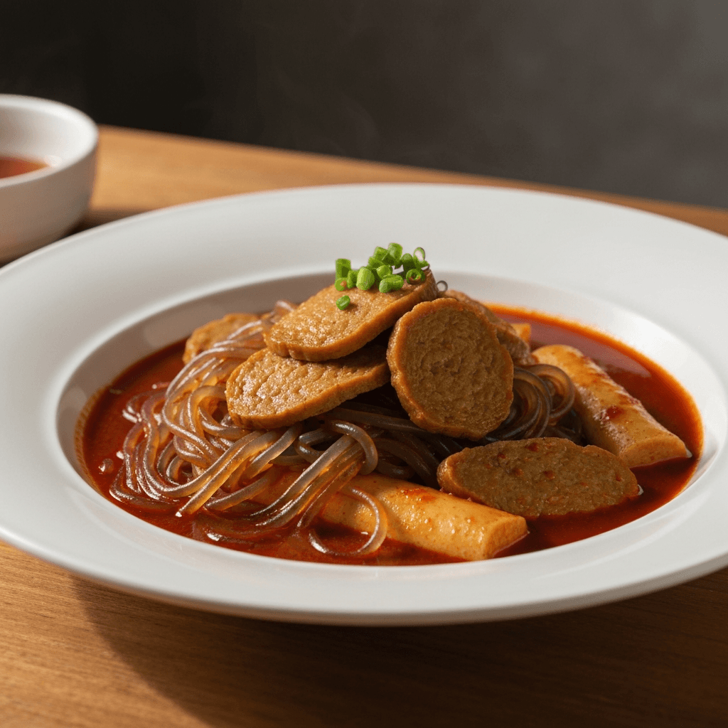 Andong-Style Jjimdak with Seitan and Glass Noodles
