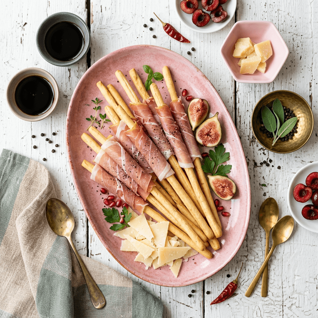 Grissini con Prosciutto di Parma e Parmigiano