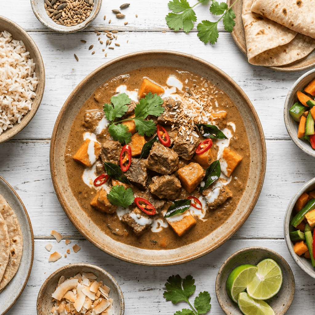 Beef Kulma Halal with Sweet Potato and Coconut Milk