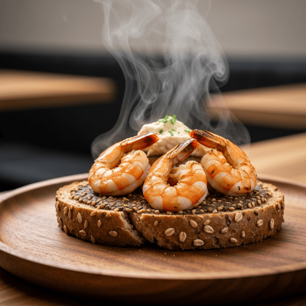 Levantine Shrimp and Za'atar Breakfast Plate