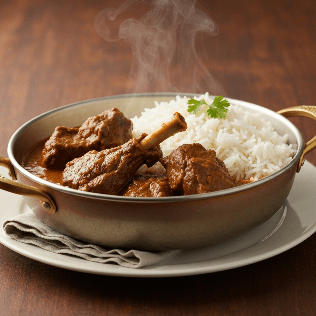 Kashmiri Lamb Rogan Josh with Basmati Rice