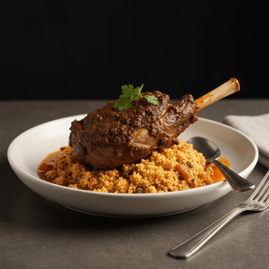 Berbere-Braised Lamb Shoulder with Spiced Couscous