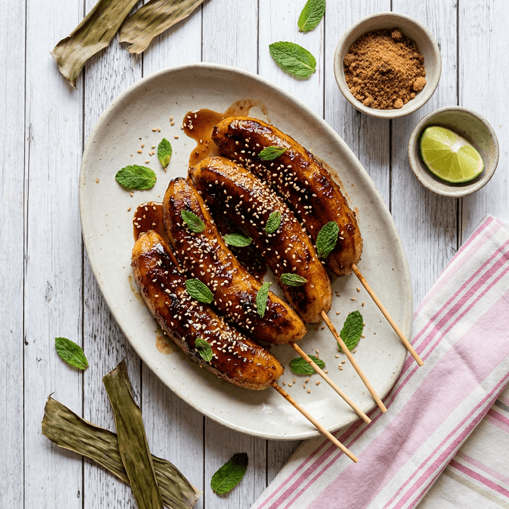 Banana Cue with Caramelized Muscovado Glaze