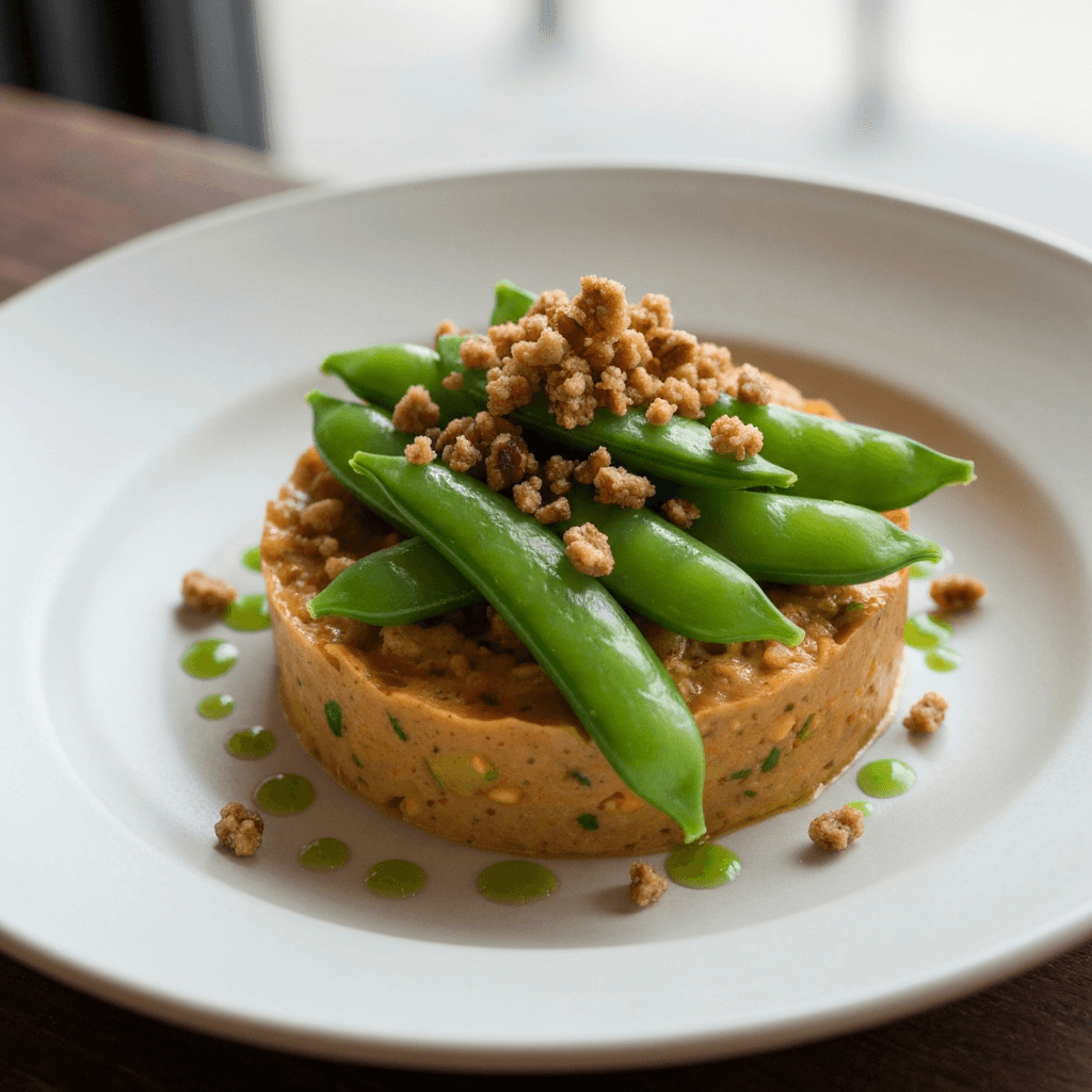 Som Tam Thai with Sugar Snap Peas and Toasted Pecan Crunch